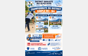 CHAMPIONNAT DU DISTRIC SIMPLES M3-M4