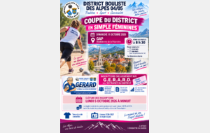 COUPE DU DISTRICT SIMPLE FEMININES