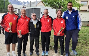 Les 2 équipes de St Bonnet en finale M3