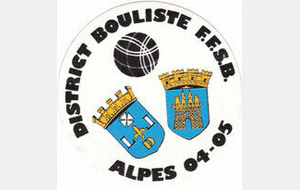 District Bouliste des Alpes 04-05