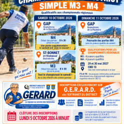 CHAMPIONNAT DU DISTRIC SIMPLES M3-M4