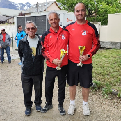 3 ET 4 MAI 2026 - CHAMP. DISTRICT DOUBLES M3 ET M4 - Franck AMBLARD et David ESCALLIER (St Bonnet), vainqueurs M3